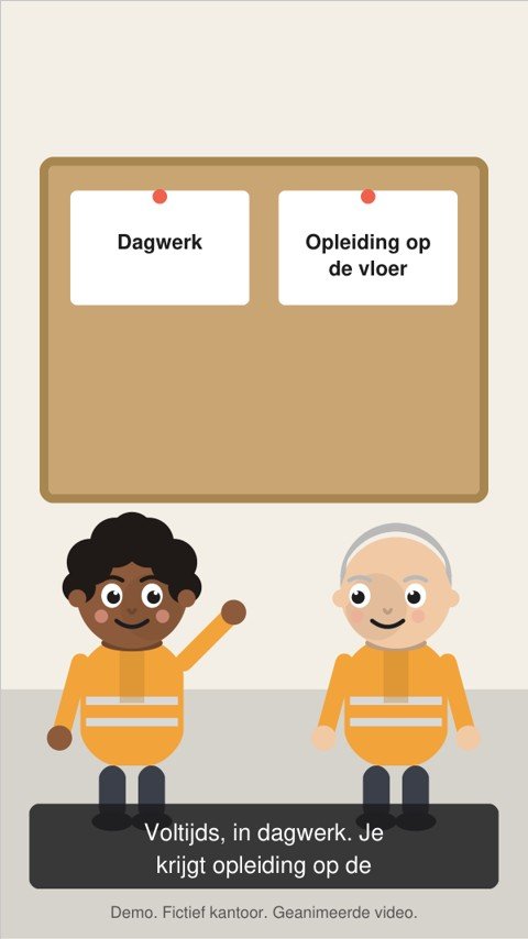 Storyboardschets van wat je krijgt